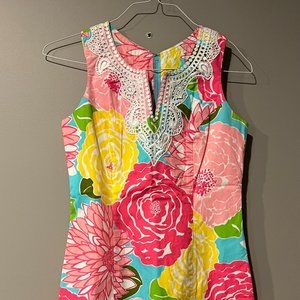 Lilly Pulitzer Floral Print Dress - Size 4